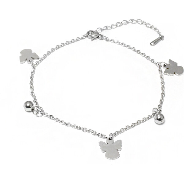 BEMI Design Dámsky náramok na nohu z chirurgickej ocele anjel S1027040 18705788