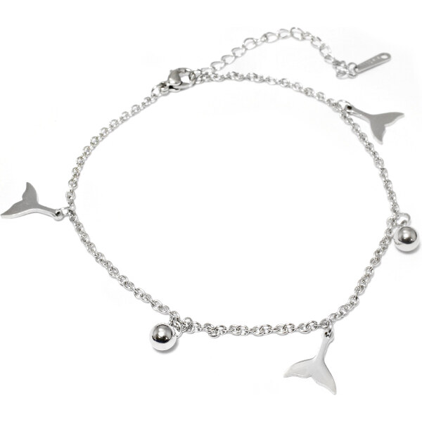 BEMI Design Dámsky náramok na nohu z chirurgickej ocele plutva 18705793