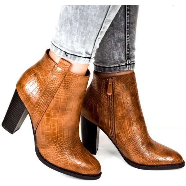 SEASTAR Dámske hnedé členkové čižmy NOVESSE 18713867