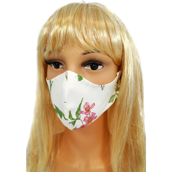 Cotton mask with Numoco flower print 50662414