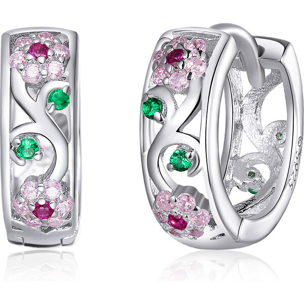 Olivie Strieborné náušnice ROZKVETLÁ ZAHRADA 5833 31618952