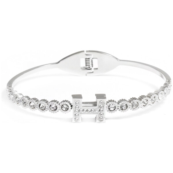 BM Jewellery Luxusné pevný náramok z chirurgickej ocele S1050140 19421402