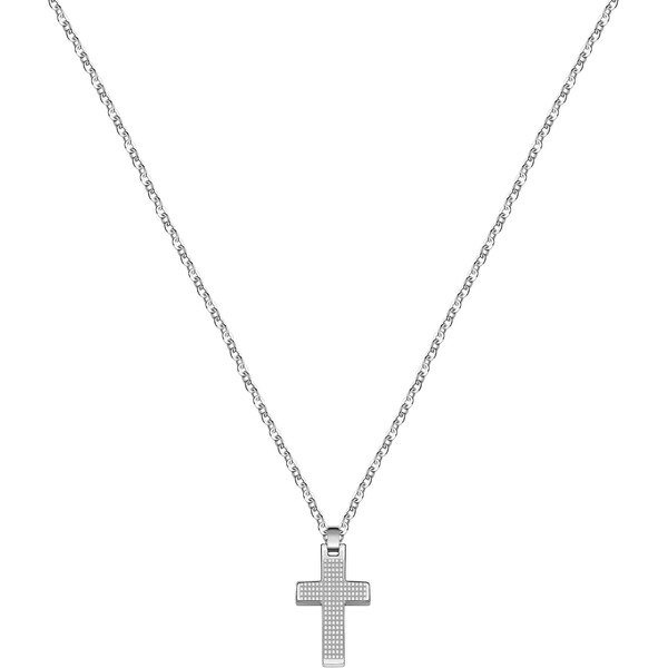 Morellato Pánsky oceľový náhrdelník s krížikom Motown SALS45 66588999