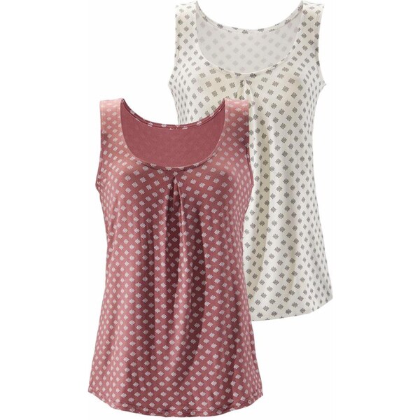 LASCANA Top krémová / farba lesného ovocia 54221278