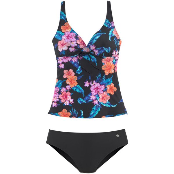 LASCANA Tankiny modrá / fialová / oranžová / čierna 54222972