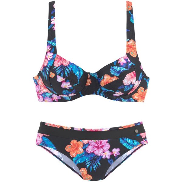 LASCANA Bikiny modrá / oranžová / ružová / čierna 54222988