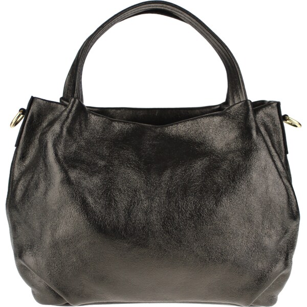 Čierna kožená talianska crossbody kabelka Tea Lucida Nera NovaKabelka 18875544