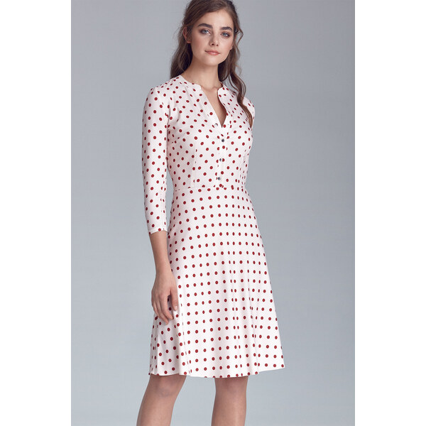 Glara Dámske bodkaté spoločenské šaty 18875944