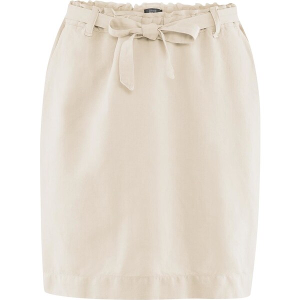 Glara Dámska lanová sukňa s biobavlnou 32846038