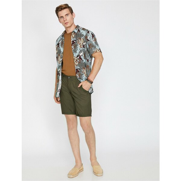 Koton Mens Pocket Detailed Slim Fit Shorts 55554877
