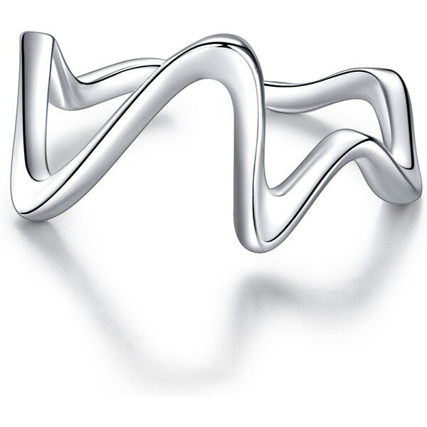 Emporial Royal Fashion nastaviteľný prsteň Jednoduché vlnky 41542646