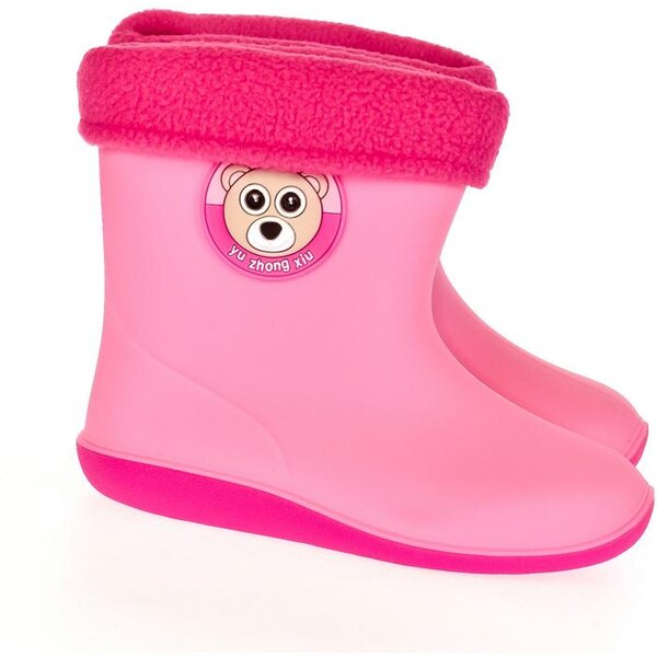 LIN Detské ružové gumáky BEAR 18945360