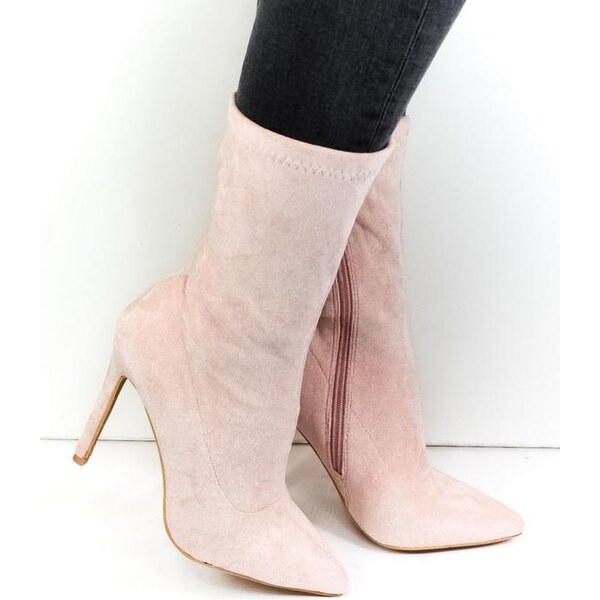 YES SMILE Dámske ružové čižmy CATIN 18986432