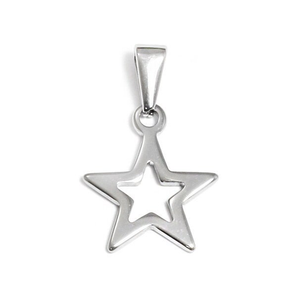 BM Jewellery Prívesok hviezda 2 cm z chirurgickej ocele S10996015 19421447