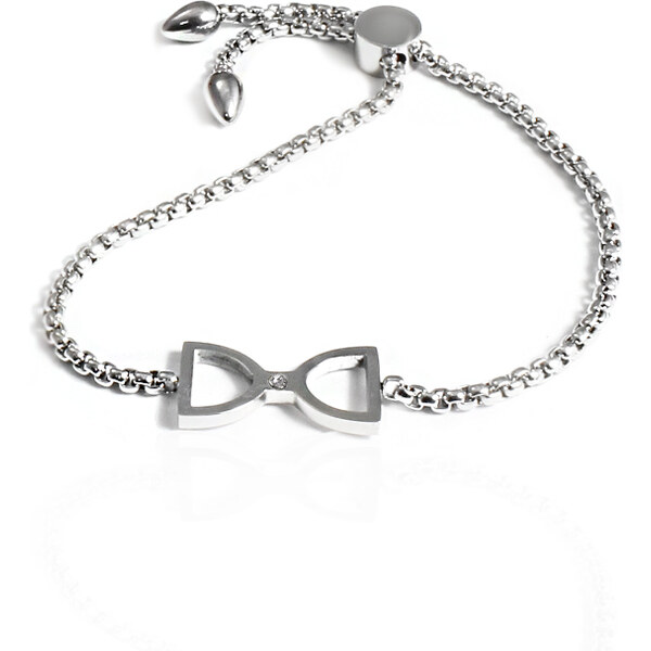 BM Jewellery Dámsky sťahovací náramok mašle z chirurgickej ocele 19421426