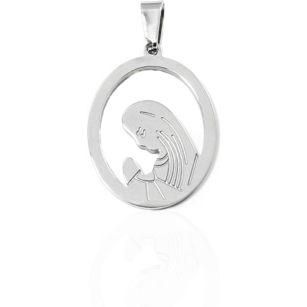 BM Jewellery Prívesok Panna Mária 2,7 cm z chirurgickej ocele 19421451