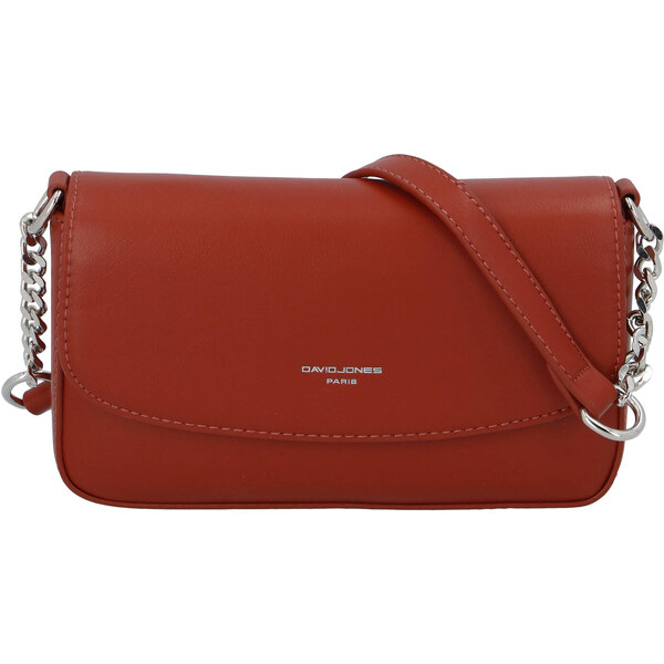 Dámska crossbody kabelka tehlovo červená - David Jones Tallma červená 64203894
