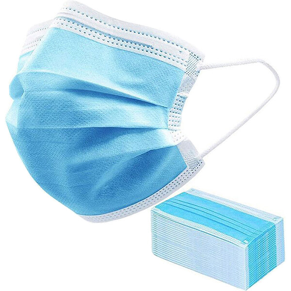 Rúško jednorazové 3 vrstvové modré 100ks modrá 19056186
