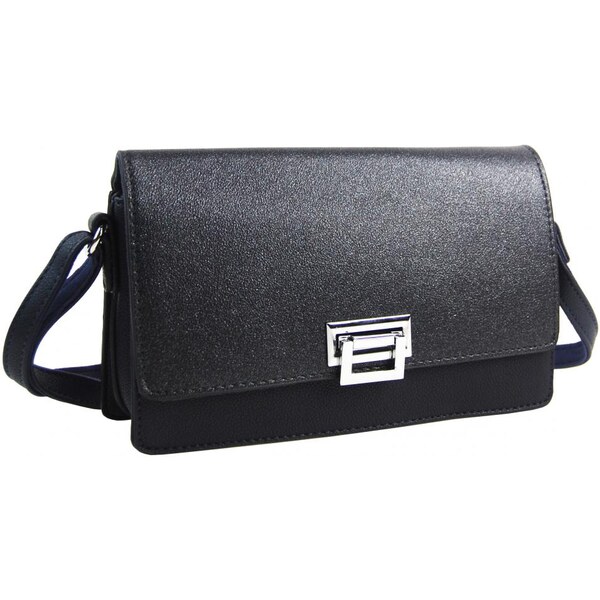 BELLA BELLY Tmavo modrá pozdĺžna crossbody dámska kabelka s tromi 19084477