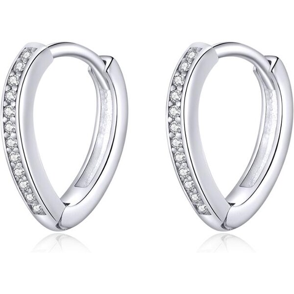 Olivie Strieborné srdiečkové náušnice 4309 19139644