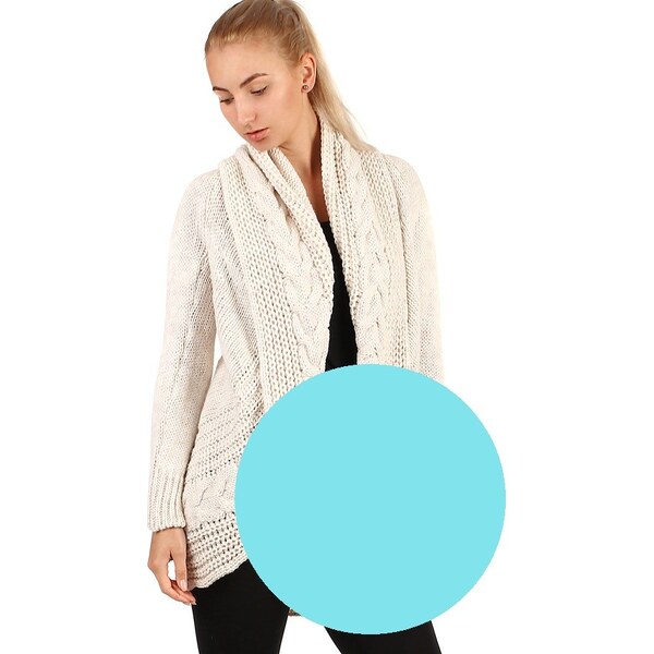 Glara Dámsky pletený sveter bez zapínania 19192842