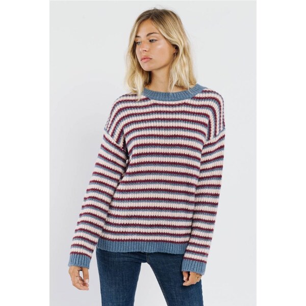 SWEEWE Ležerný pruhovaný sveter Amy 19207874