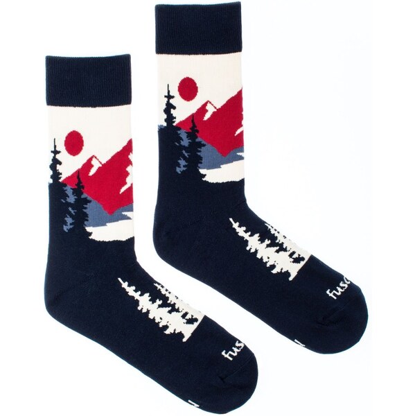 Fusakle ponožky Panoramata Farba: Tmavá modrá, Veľkosť: 35-38 64346764