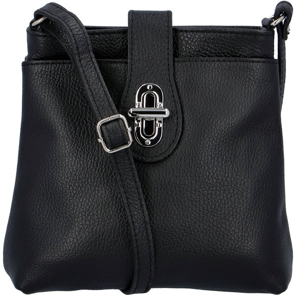 Dámska kožená crossbody kabelka čierna - ItalY Laira čierna 27541204