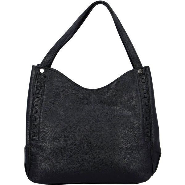 Delami Vera Pelle Dámska kožená kabelka cez plece čierna - ItalY 30576624