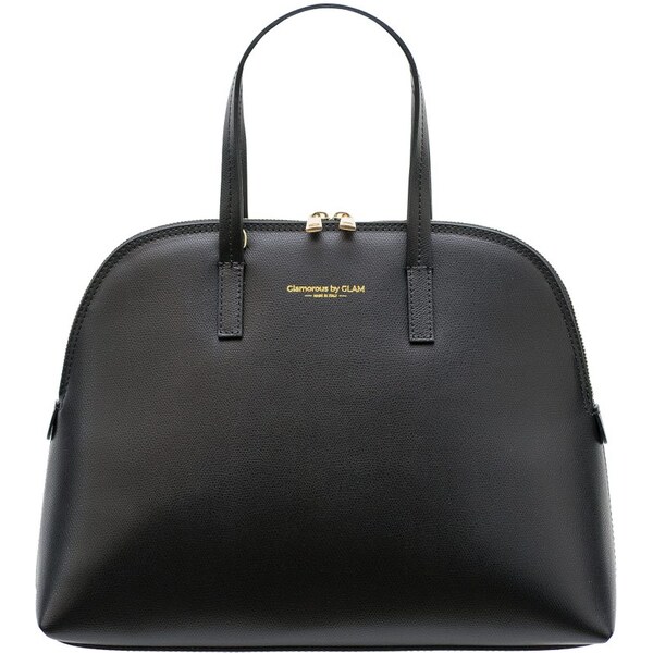 Glamorous by GLAM Dámska kožená kabelka do ruky na zips - čierna 19366194