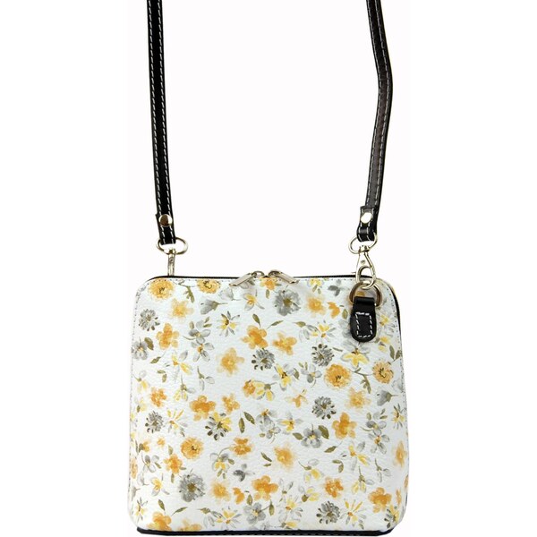 Vera Pelle Dámska kožená crossbody kabelka Emily - čierna 57131261