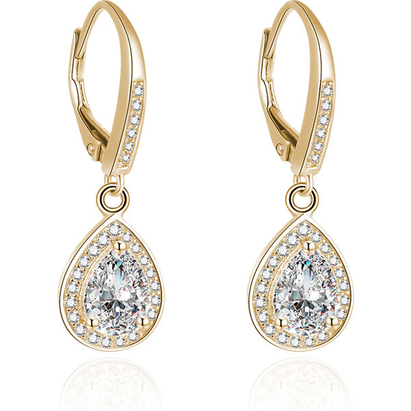 Olivie Strieborné náušnice ZLATÁ KVAPKA 4328 19493816