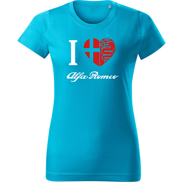 T-ričko I Love Alfa Romeo dámske tričko 19511336