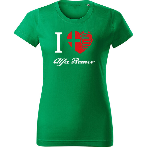 T-ričko I Love Alfa Romeo dámske tričko 19511337
