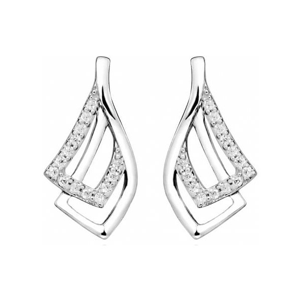 Silver Cat Elegantné náušnice so zirkónmi SC372 66584196