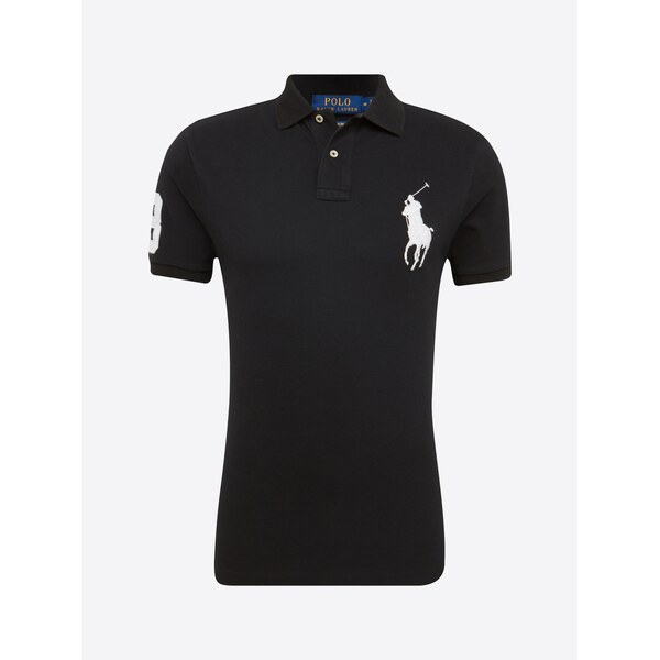 Polo Ralph Lauren Tričko SSKCBPPCMSL-SHORT SLEEVE-KNIT čierna / biela 64528429