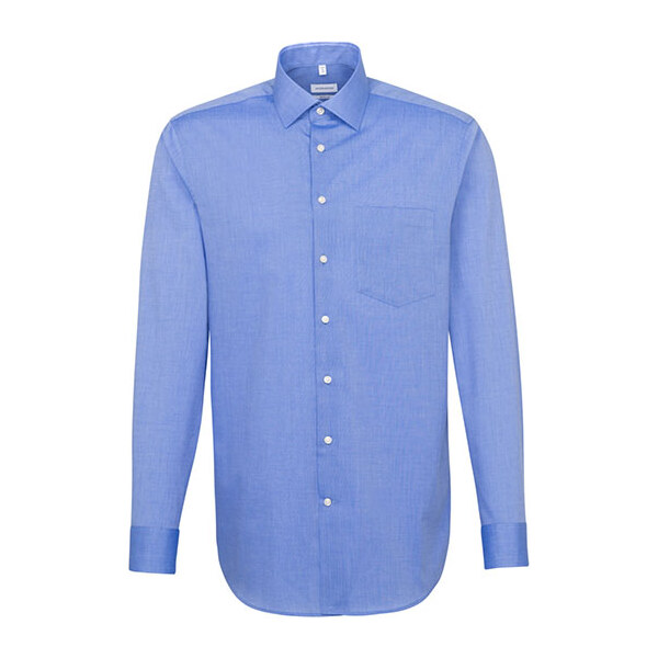 Pánska královská modrá nežehlivá košeľa Regular fit s dlhým rukávom 35452269