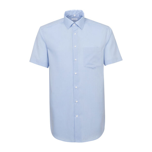 Pánska svetlo modrá nežehlivá košeľa Regular fit s krátkym rukávom 35452268