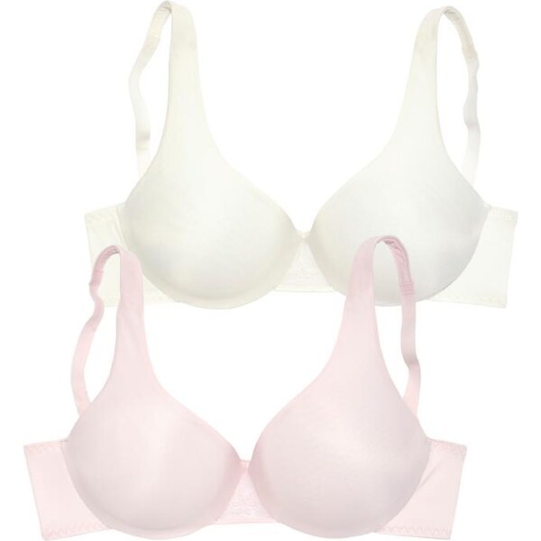 NUANCE Podprsenka pastelovo ružová / biela 54220738