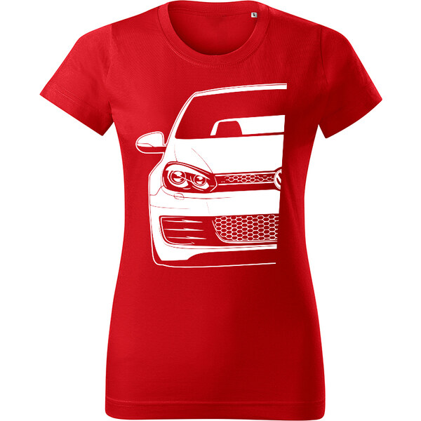 T-ričko Volkswagen Golf Mk6 GTi Half dámske tričko 19679132