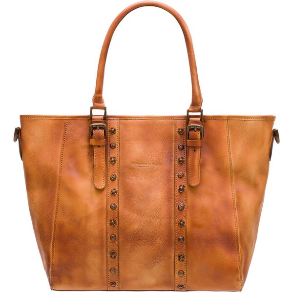 Glamorous by GLAM Santa Croce Kožená kabelka cez rameno s prackami a 19723333