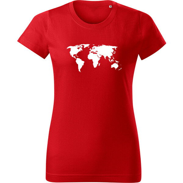 T-ričko Svetová mapa dámske tričko 20684698