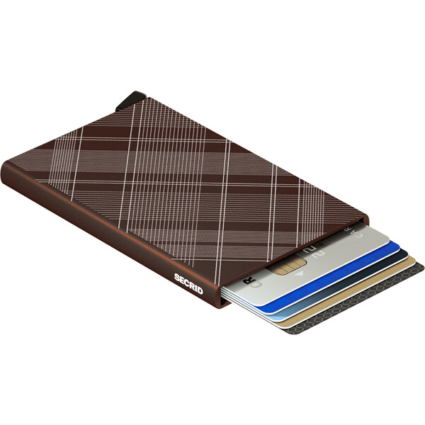 Secrid Cardprotector Laser tartan Brown - Unisex - Doplnok Secrid - 66355888