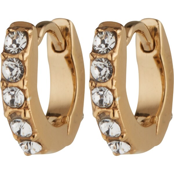 ELLI Náušnice zlatá / priehľadná 54222446