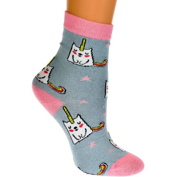 AURA.VIA Detské svetlo-modré ponožky MAGGIE 19879306