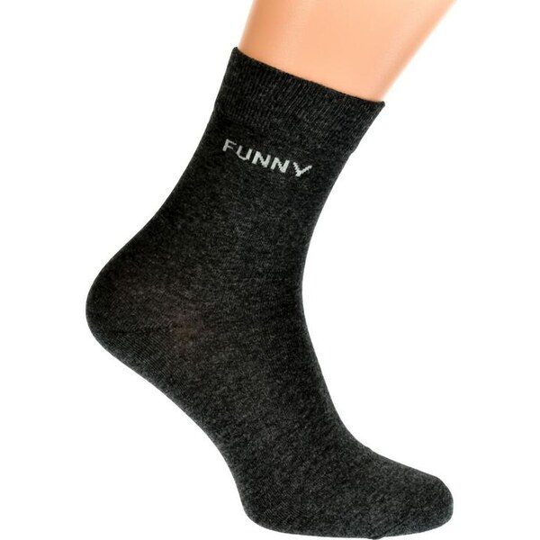 AURA.VIA Tmavo-sivé ponožky TERRY 19879349