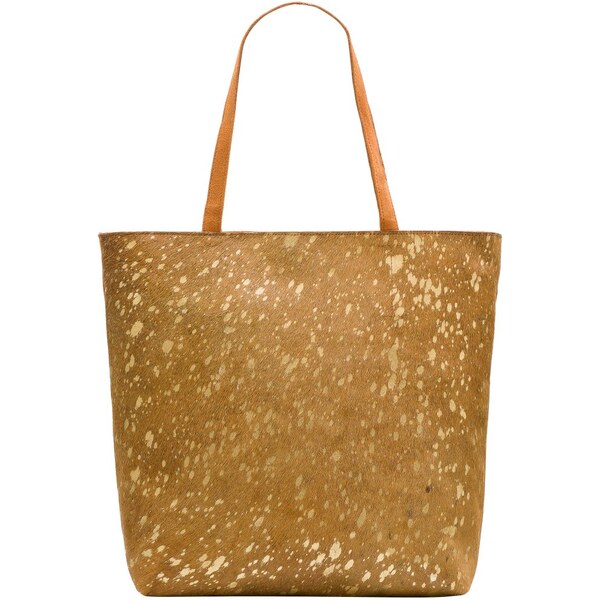 Due Linee Dámska veľká kožená taška cez rameno s kožušinovým lemom - 19886788