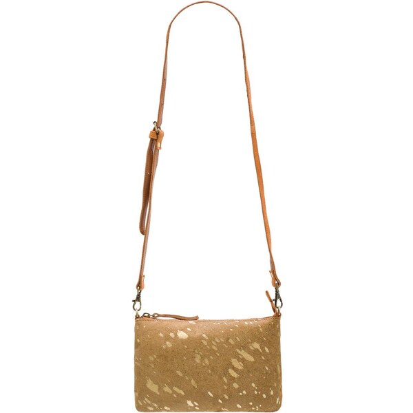 Due Linee Dámske kožené lístoček so srsťou a zdobením - Coyote 19888203