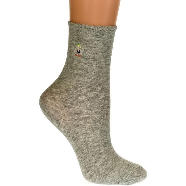 AURA.VIA Detské sivé ponožky FAYE 19894497