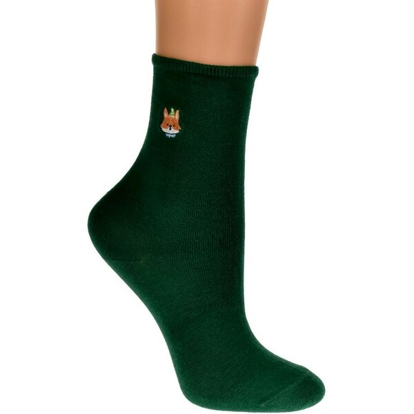 AURA.VIA Detské zelené ponožky FAYE 19894496